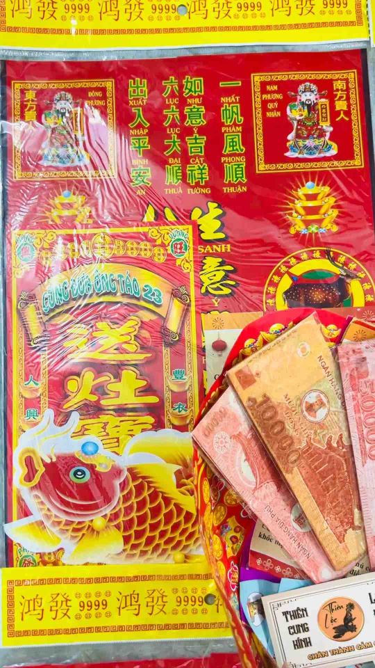 MỚI Combo 10 Giấy Cúng Xuyên Tết 2026 Kèm Bài Khấn Mang May Mắn Tài Lộc Cho Gia Đạo - Hàng Mã Thiên Lộc Đồ Thờ Cúng
