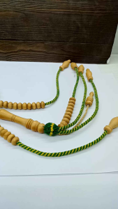 Tasbih Tijani Kayu Kemuning Gading Model Bulat A25