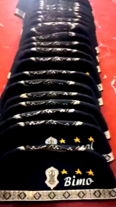 Peci Anak + Nama Peci Hitam Anak Custom bordir Nama