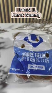 [ISI 100gr] UNGGUL Karet Gelang 100gr / Pengikat Bungkusan Makanan Kemasan / Rubber Band 100gr