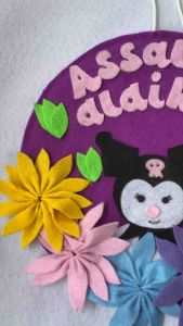 NEW!! Gantungan assalamualaikum kuromi bahan flanel 100% handmade