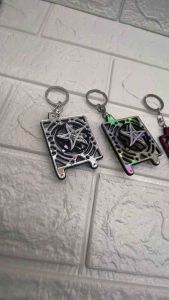Gantungan Kunci Spiner Spinner Motif Vario 125/150 PCX ADV Acrylic Akrilik Mirror Bisa Berputar Souvenir - Ganci Hadiah Aksesoris