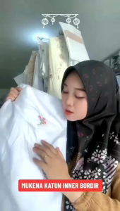 MUKENA TERUSAN KATUN PREMIUM BORDIR CANTIK ADEM NYAMAN/ HARGA RAMAH DI KANTONG