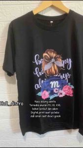 Kaos Oblong Wanita Terbaru & Atasan Lengan Pendek Wanita Motif