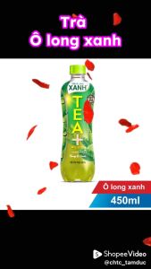 Lốc 6 chai trà ô long xanh Tea plus 455ml