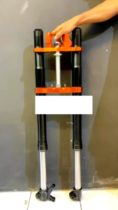 Mengenal Upside Down USD CRF KLX 2 Adjuster 910mm Full CNC & Stang Twinwall Shock Depan SCARLET Original