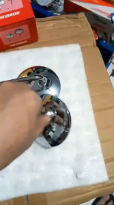 SPION bulat silver buat motor Honda Scoopy beat Vario dll mode tangkai panjang dan pendek