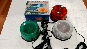 LAMPU BLITZ ROTARY 12 MODE 12 VOLT 24 VOLT MERAH HIJAU PUTIH