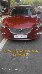Mặt Ca Lăng Mazda 6 2014 2015 2016 Kiểu Dáng Bentley - Ốp Mặt Ca Lăng Mazda 6 2014 2015 2016