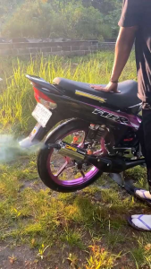 KNALPOT FIZR FIZ FORCE ONE STANDAR RACING PERUT HITAM TAMENG