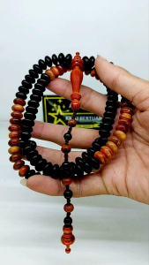 Tasbih Kayu Agatis Kombinasi Galih Kelor Terbaru