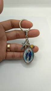 Miraculous Medals and Divine Mercy Religious Church Craft KeyChain