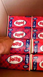 (Paket 6 Pcs) Tissu Jolly 200 Sheet Ekonomis 6 Pack Tisu Jolly Facial Tissue 2ply 200sheet TISU WAJAH