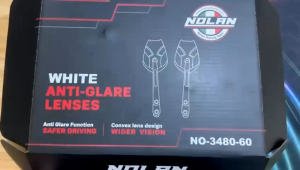 Spion NOLAN Model MANTA Full Aluminium CNC Universal Motor - Kaca Putih Bening