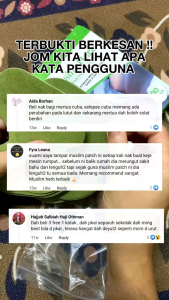 Muslim Herbs Auto Relief Knee Patch Pelekat Lutut Herba Menghilangkan Sakit Lutut Dan Sendi