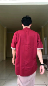 Desain Muslimah Modern: Baju Koko Dewasa Kurta FF Lengan Pendek