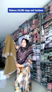 Mukena Potongan Dewasa Uragiri Crinkle Zalina Anti Tembem