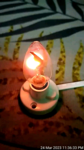 3W E12 FLAME BULB 230V