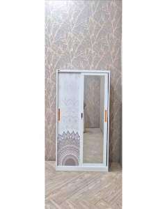Lemari pakaian 2 pintu Besi Motif Batik ( Free ongkir Cilegon serang kota )