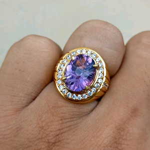 BATU CINCIN PERMATA KECUBUNG AMATHYST COSTUME MEWAH