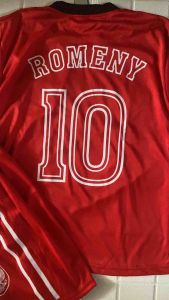 Baju bola ROMENY LENGAN PANJANG timnas INDONESIA untuk anak usia 6 sampai 12 tahun