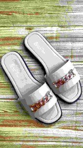 Sandal Slop Wanita Model Rantai Terbaru // Sandal Slop Wanita Terbaru