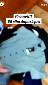 PAKET HEMAT!!! 50 RIBU DAPAT 2 PCS KEMEJA LENGAN PENDEK POLOS KEREN DAN MANTAP SIZE M L XL