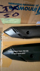 Cover Knalpot Vario 150 Lama - Tutup Knalpot Vario 150 2015 - 2017 - Pelindung Kanlpot Vario 150