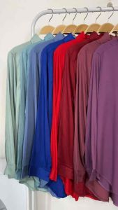 Kemeja Rayon Twil Premium wanita Lengan Panjang-kemeja polos-kemeja kerja-kemeja kekinian- Basic