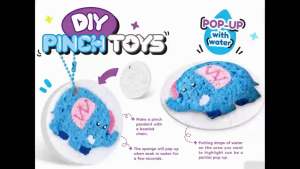 DIY Pinch Toy Pop-Up Art Kit for Kids | Water-Activated Expanding Craft Arts