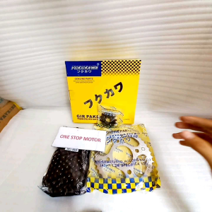 GEAR SET VERZA 150 FUKUKAWA ORI ASLI 428H-124L 41T-14T GIR PAKET / GIR SET FKKW – HONDA VERZA 150