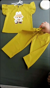 Oneset Anak Perempuan Terbaru Lucu Viral 1 sampai 7 tahun Bahan Waffle Knit