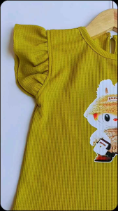 Setelan Anak Perempuan Viral usia 1 sampai 7 tahun Bahan Waffle Knit