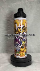 Pokemon Tumbler Thermal Flask Water Bottle Double Walled Water Bottle