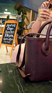 Costal Milan Square Genuine Leather Handbag Crossbody Bag