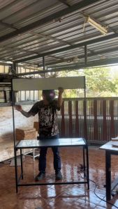 คีออสขายของ  โต๊ะพับ รุ่นประหยัด พับเก็บได้ ตากแดดตากฝนได้ค่ะงานเหล็กแท้+ท็อปเมทัลชีทน้ำหนั....