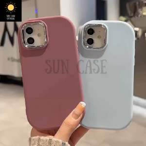 Case For IPhone X Xs Xr 11 12 13 14 15 14+ 15+ 14Plus 15Plus 12Pro 13Pro 14Pro 15Pro Plus Pro Max ProMax Oval Frame Chrome Softcase Casing Silikon Silicone Hardcase Soft Oval Frame Camera Chrome Silver Luxury Case Iphone