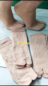 3 PASANG KAOS KAKI STOCKING RENDA BORDIR KAOS KAKI STOCKING WANITA MUSLIMAH PENDEK