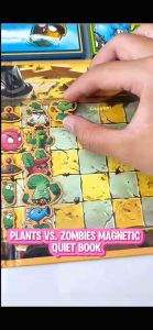 Plants VS Zombies Magnetic Quiet Book Toys For Boys Girls Gift for Children