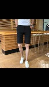 Quần short tây nam vãi cotton co giãn 4 chiều không nhăn không xù .Màu đen  xanh đen  xám đậm  xám lợt xám trắng .