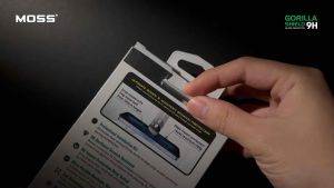 MOSS Gorilla Shield 9H Tempered Glass iPhone 15 Pro Max 15 Pro 15 Plus 15 / 14 Pro Max 14 Pro 14 Plus 14 / iPhone 13 Pro Max 13 Pro 13 / iPhone 12 Pro Max 12 Pro 12 Screen Protector with Dust Free Pro Installer Kit