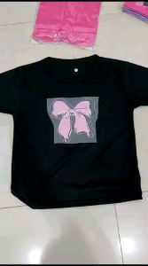 kaos anak cewek gambar pita viral korean Tshirt kids viral pita 1-12tahun k.079