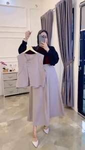 SIGNADILA | Jiana Oneset 3in1 Rok Vest Inner / Setelan Formal Wanita
