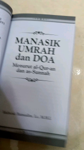 Buku MANASIK UMRAH dan DOA Menurut al-Qur-an dan as-Sunnah - Asy-Syafii