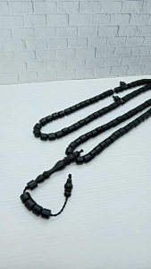 Tasbih Kayu Kelor Hitam Motif Marjan H351