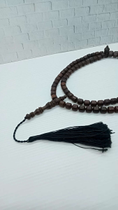 tasbih kayu galih asem natural motif marjan h353