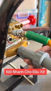 Bộ khớp nối nhanh ren 21mm 27mm 34mm cho đầu dây hồi đầu dây hút của máy xịt thuốc