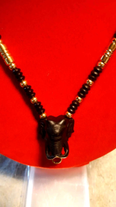 สร้อยคอห้อยพระพญาช้างไม้งิ้วดำเสริมบารมีเพิ่มความน่าเกรงขาม