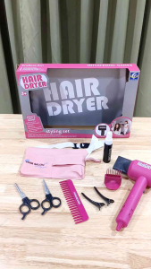 🏅Kids learning🏅ของเล่นเซททำผมเด็ก ของเล่นทำผมเด็ก ไดร์เป่าผมของเล่น