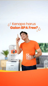 [ Air Mineral CLEO Galon+Air | 1 Pcs | 19 Liter ] Galon Dengan Smart Handle Pengiriman Ekonomis Air Mineral - Lazada